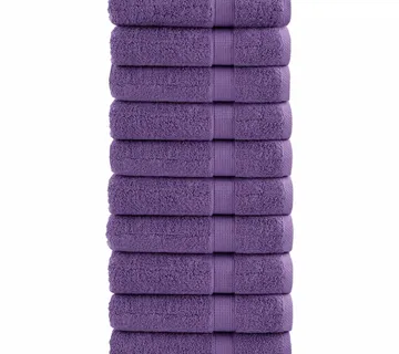 vidaXL Ručnici za ruke SOLUND 10 kom ljubičasti 50x100 cm 600 gsm - Venlo