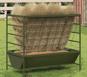 vidaXL Hranilica za stoku Maslinastozelena 100 x 60 x 90 cm 15 kg - Venlo