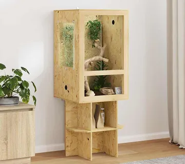 vidaXL Terarij Smeđa 50 x 50 x 130 cm OSB - Venlo