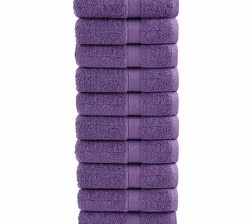 vidaXL Premium ručnici za goste SOLUND 10 kom. ljubičasti 30x50 cm 600 g/m² - Venlo