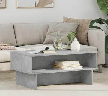 vidaXL Kava Stol Betonski sivi 80 x 46 x 35 cm Konstruirano drvo - Venlo