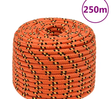 vidaXL Brodski konop narančasto 12 mm 250 m od polipropilena - Venlo