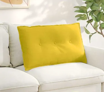 vidaXL Jastuk za leđa Žuta 80 x 50 cm Kordura tekstil - Venlo