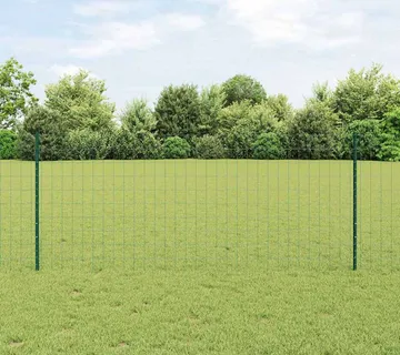 vidaXL Euro ograda s postom 25 x 1 m Čelik premazan PVC-om Zelena - Venlo