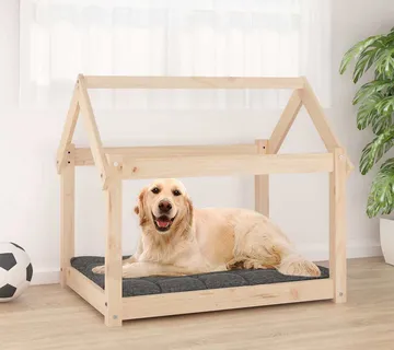 vidaXL Krevet za pse 81x60x70 cm od masivne borovine - Venlo