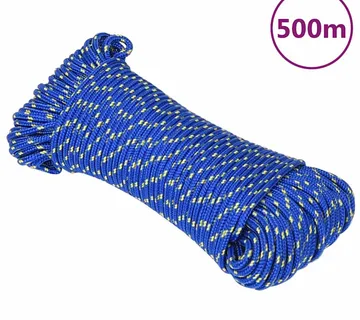 vidaXL Brodski konop plavi 3 mm 500 m od polipropilena - Venlo