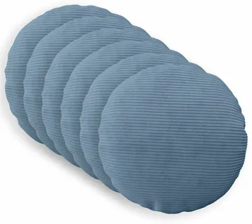 vidaXL Presvlaka za jastuk 6 pcs HEERLEN Plava Ø 40 cm Kord - Venlo
