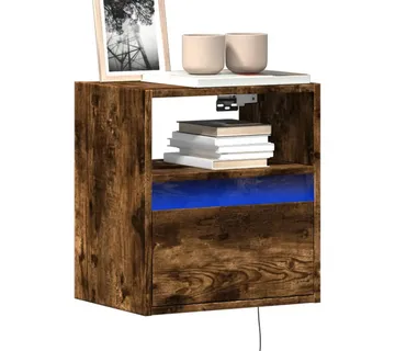 vidaXL Zidni TV ormarići LED 2 kom boja hrasta 41x31x45 cm - Venlo
