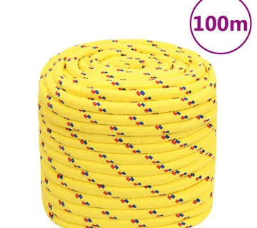vidaXL Brodski konop žuti 18 mm 100 m od polipropilena - Venlo