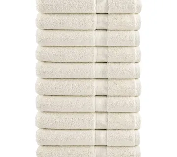 vidaXL Ručnici SOLUND 10 kom krem 100 x 200 cm 600 gsm - Venlo
