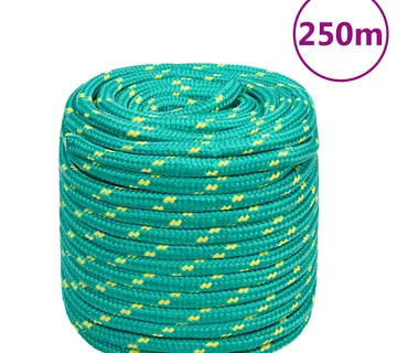 vidaXL Brodski konop zeleni 16 mm 250 m od polipropilena - Venlo