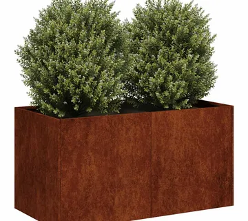vidaXL Sadilica boja hrđe 80x40x40 cm od pohabanog čelika - Venlo