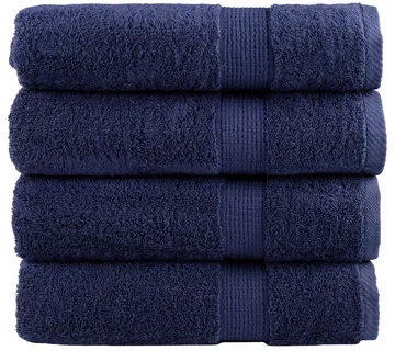 vidaXL Premium ručnici za ruke SOLUND 4 kom. tamnoplavi 50x100 cm 600 g/m² - Venlo