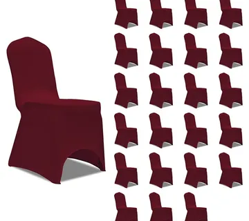 vidaXL Navlake za stolice rastezljive bordo 24 kom - Venlo