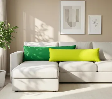 vidaXL Presvlaka za jastuk HOUTEN Svijetlo zelena. 40 x 145 cm - Venlo