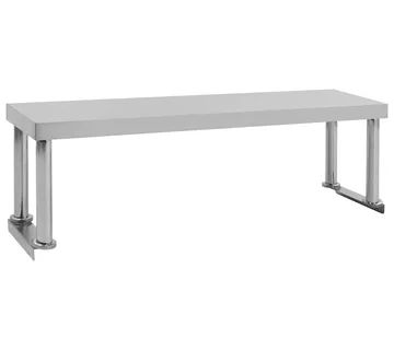vidaXL Polica za radni stol 120 x 30 x 35 cm od nehrđajućeg čelika - Venlo
