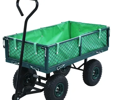 vidaXL Vrtna ručna kolica zelena 250 kg - Venlo