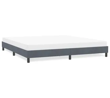 vidaXL Okvir kreveta bez madraca tamno sivi 180x210 cm baršun - Venlo