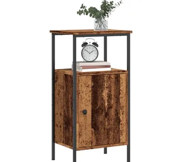 vidaXL Noćni ormarići 2 kom staro drvo 41x31x80 cm konstruirano drvo - Venlo