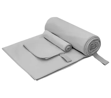 vidaXL Set sportskih ručnika 2 kom. Siva 50 x 30 cm, 200 x 100 cm - Venlo