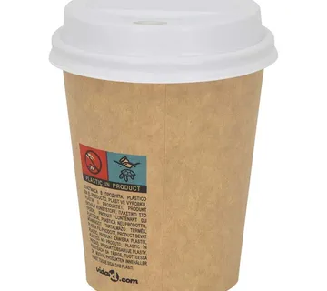 vidaXL Papirnati poklopci za šalice za kavu Ø80 mm 8oz 1000 kom - Venlo