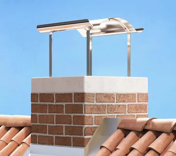 vidaXL Dimnjački poklopac Srebrna 59,5 x 50 x 36,5 cm Nehrđajući čelik - Venlo