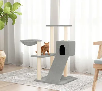 vidaXL Penjalica za mačke sa stupovima za grebanje svjetlosiva 82 cm - Venlo