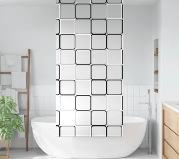 vidaXL Rolo zavjesa za tuš 110x240 cm širina tkanine 106 cm - Venlo