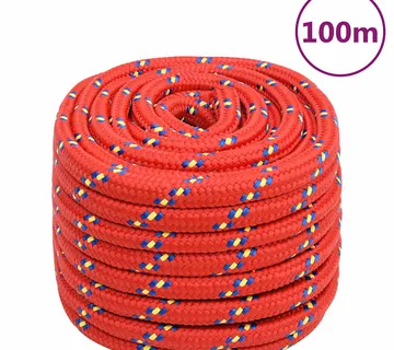 vidaXL Brodski konop crveni 20 mm 100 m od polipropilena - Venlo
