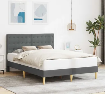 vidaXL Krevetna konstrukcija Tamnosiva 160 x 200 cm Tkanina - Venlo