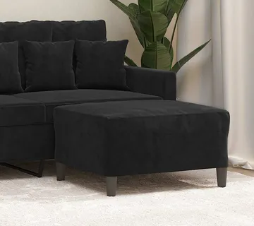 vidaXL Tabure crni 70 x 55 x 41 cm baršunasti - Venlo
