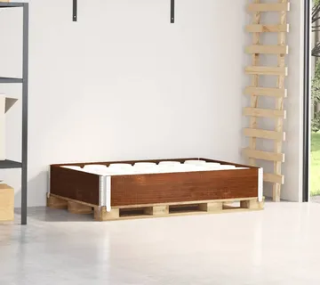 vidaXL Okviri za palete smeđi 120 x 80 cm od masivne borovine - Venlo