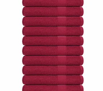 vidaXL Ručnici za saunu FROGN 10 kom bordo 80x200 cm 360 g/m² - Venlo
