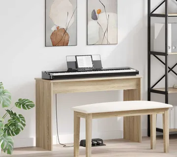 vidaXL Stalak za klavijaturu Sonoma hrast 100 x 32 x 64 cm - Venlo