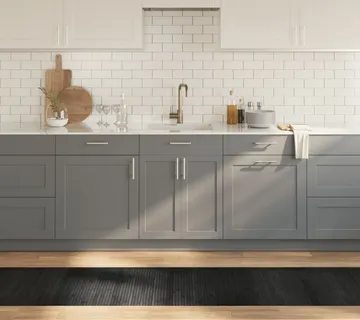 vidaXL Tepih pravokutni sivi 60 x 500 cm od bambusa - Venlo