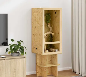 vidaXL Terarij Smeđa 50 x 50 x 100 cm OSB - Venlo