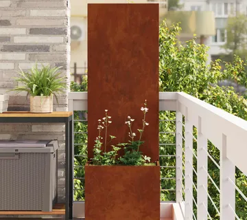 vidaXL Privatnost u vrtu Rezbarija Rđa 50 x 32 x 150 cm Otporni čelik - Venlo