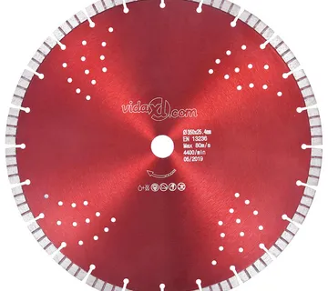 vidaXL Dijamantni disk za rezanje s turbo segmentima i rupama 350 mm - Venlo