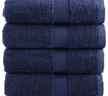 vidaXL Premium ručnici za goste SOLUND 4 kom. tamnoplave boje 30x50 cm 600 g/m² - Venlo
