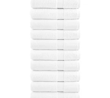 vidaXL Ručnici za tuširanje SOLUND 10 kom bijeli 70x140cm 600 gsm - Venlo