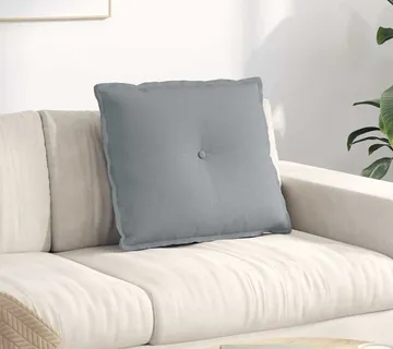 vidaXL Jastuk za leđa Svijetlo siva 60 x 19 x 50 cm tkanina - Venlo
