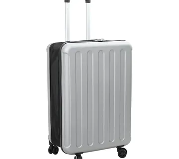 vidaXL Kofer s zaključavanjem Srebrno 43 x 27 x 66 cm ABS plastika - Venlo