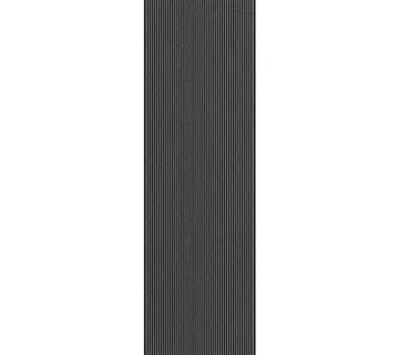 vidaXL Otirač prugasti crni i sivi 115 x 400 cm - Venlo
