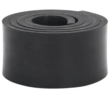 vidaXL Gumeni rub za ralicu za snijeg crni 150x8x1 cm - Venlo