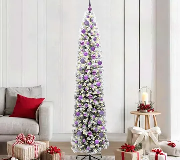 vidaXL Umjetno božićno drvce Zelena 210 cm PVC i čelik i plastika - Venlo