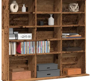 vidaXL CD ormarić staro drvo 100x23x89,5 cm konstruirano drvo - Venlo