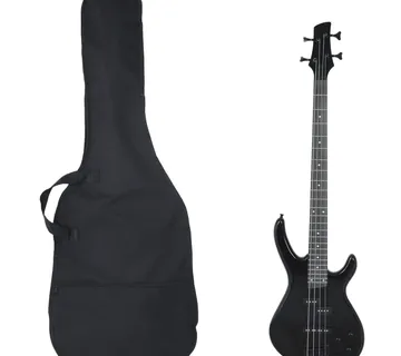 vidaXL Električna bas gitara za početnike s torbom crna 4/4 46 " - Venlo