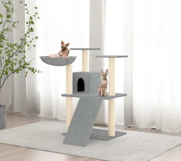 vidaXL Penjalica za mačke sa stupovima za grebanje svjetlosiva 83 cm - Venlo