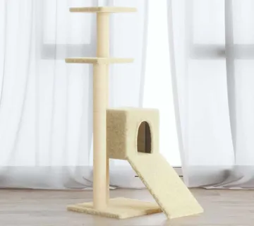 vidaXL Penjalica za mačke sa stupovima za grebanje krem 92 cm - Venlo