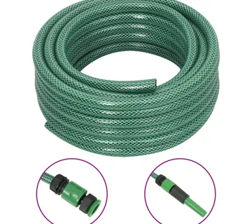 vidaXL Vrtno crijevo sa setom priključaka zeleno 0,5 " 10 m PVC - Venlo